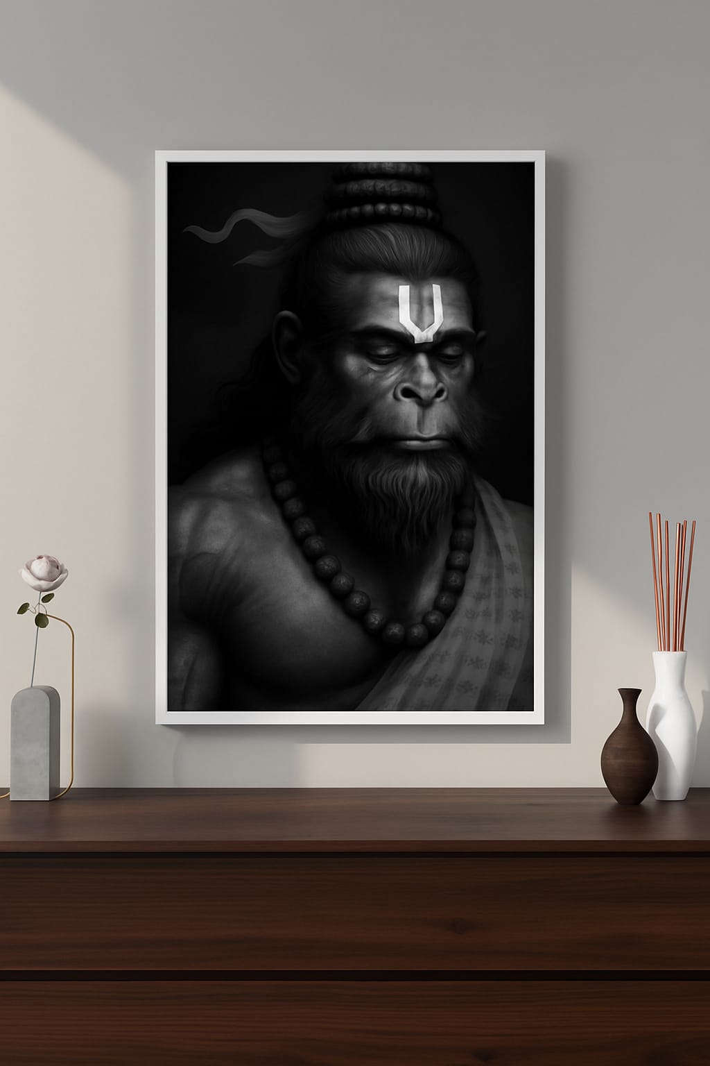 Meditating hanuman