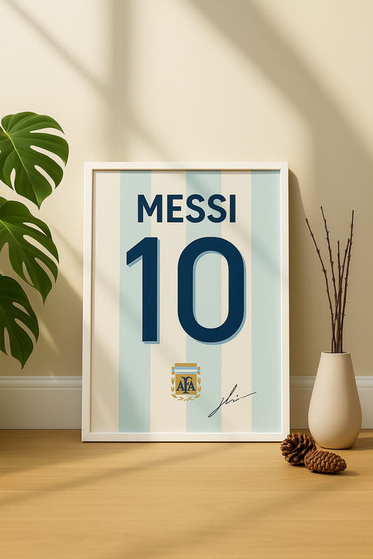 Messi minimal Argentina Art