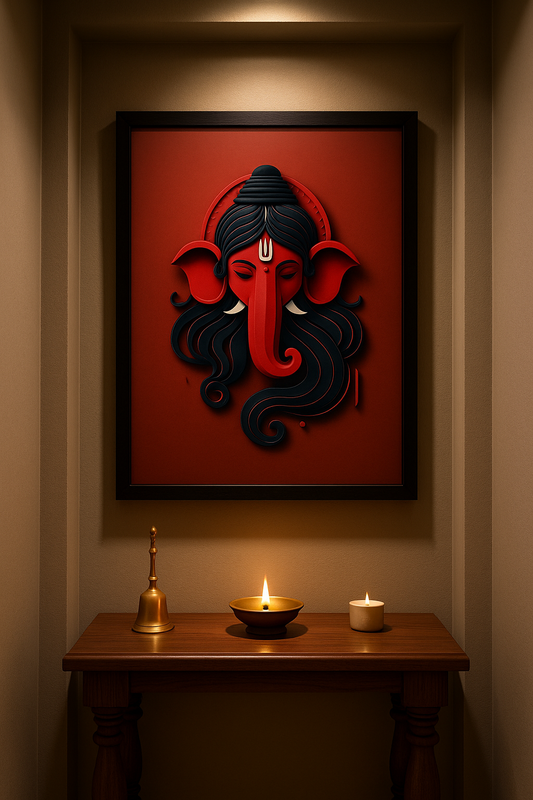 Ganesha - “The Red Blessing”