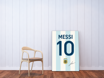 Messi minimal Argentina Art