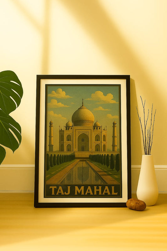 Taj mahal framed artwork
