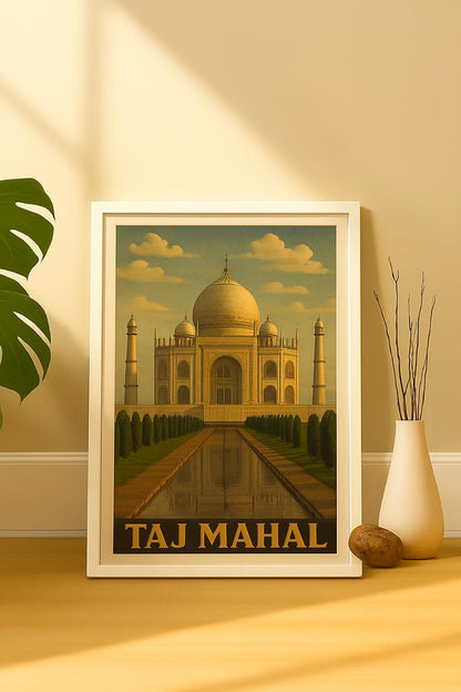 Taj mahal framed artwork