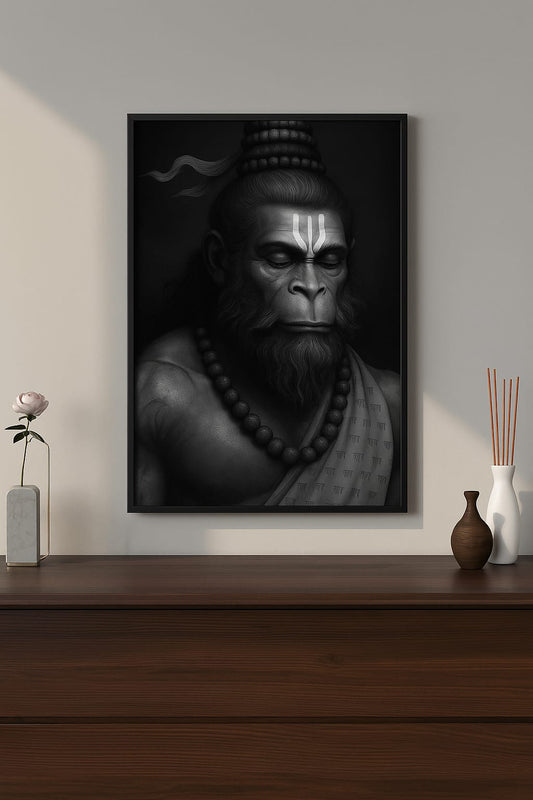 Meditating hanuman
